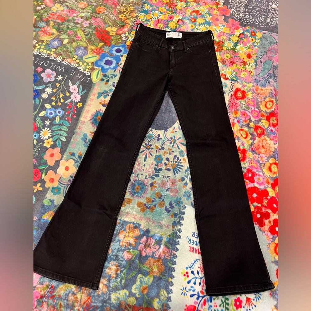 Abercrombie & Fitch Black Bootcut Jeans